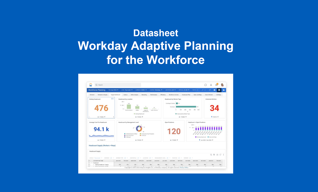 Workday Adaptive Planning For The Workforce ICit Business Intelligence Workday Adaptive Planning For The Workforce ICit Business Intelligence
