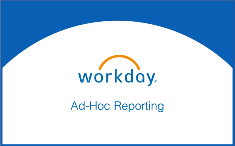 Ad-Hoc Reporting